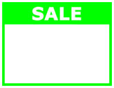 Green Sale Sign Background